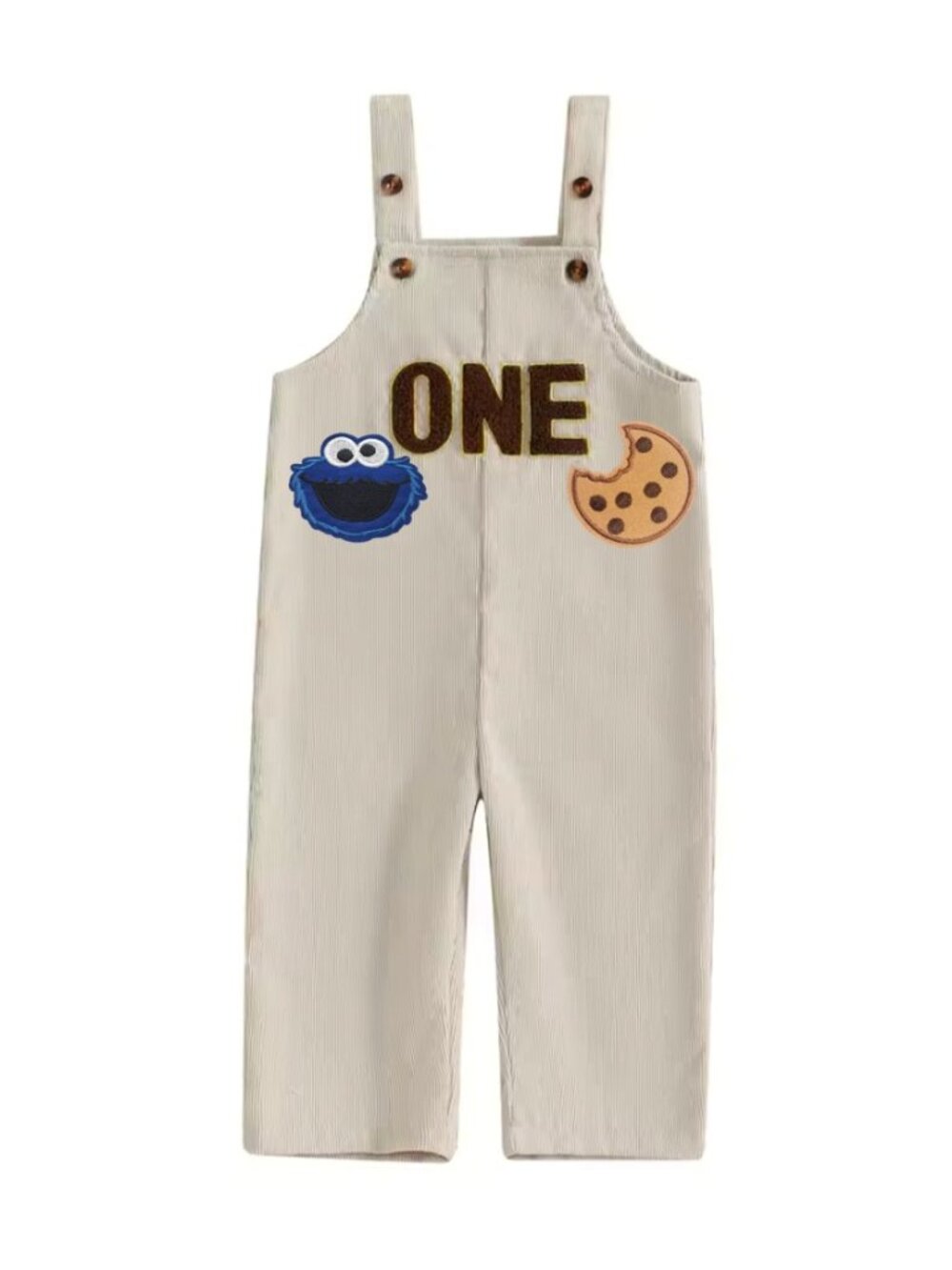 Cookie Monster Romper Outfit Smash First Birthday Bodysuit clothes Sesame Street